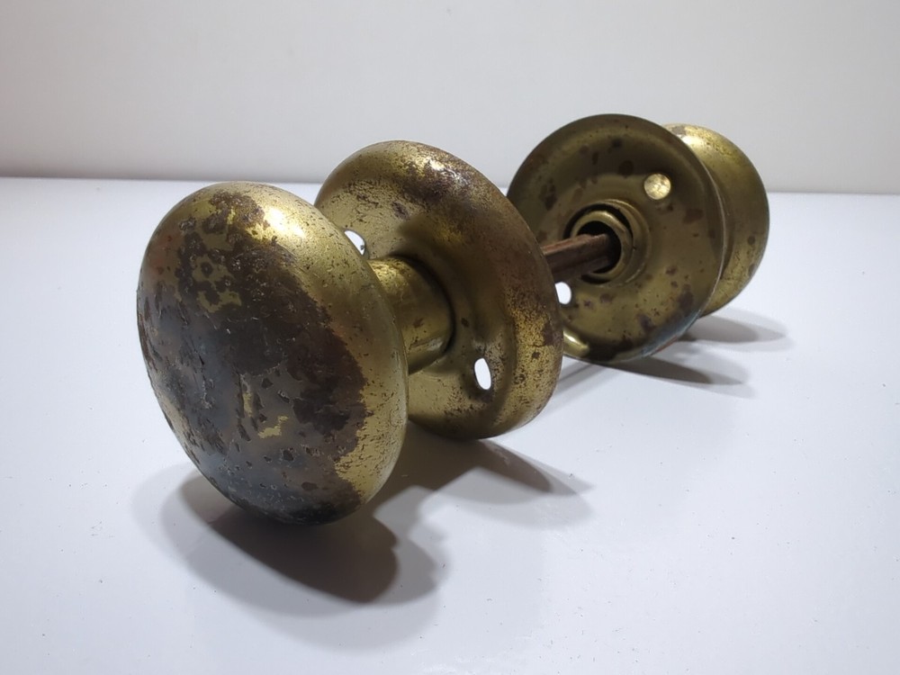 ✨VINTAGE✨ Brass Door Knobs Handles Plates Old