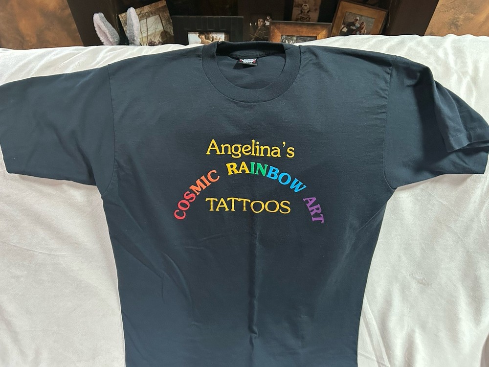 Angelina’s Cosmic Rainbow Black Xl Shirt