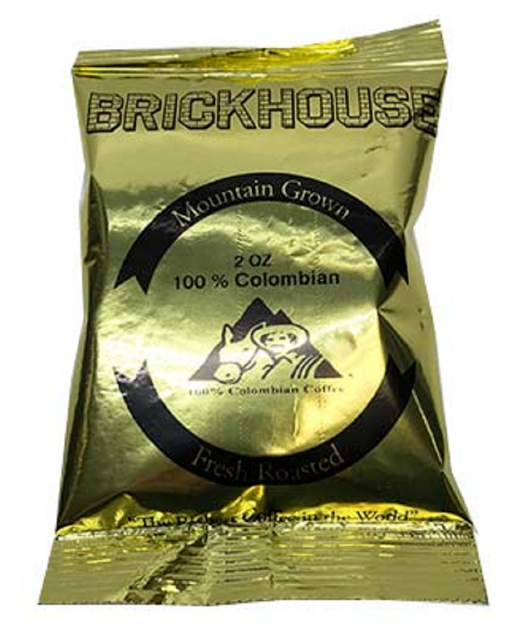 100% colombian coffee fresh roasted ground 40 packets 2oz each