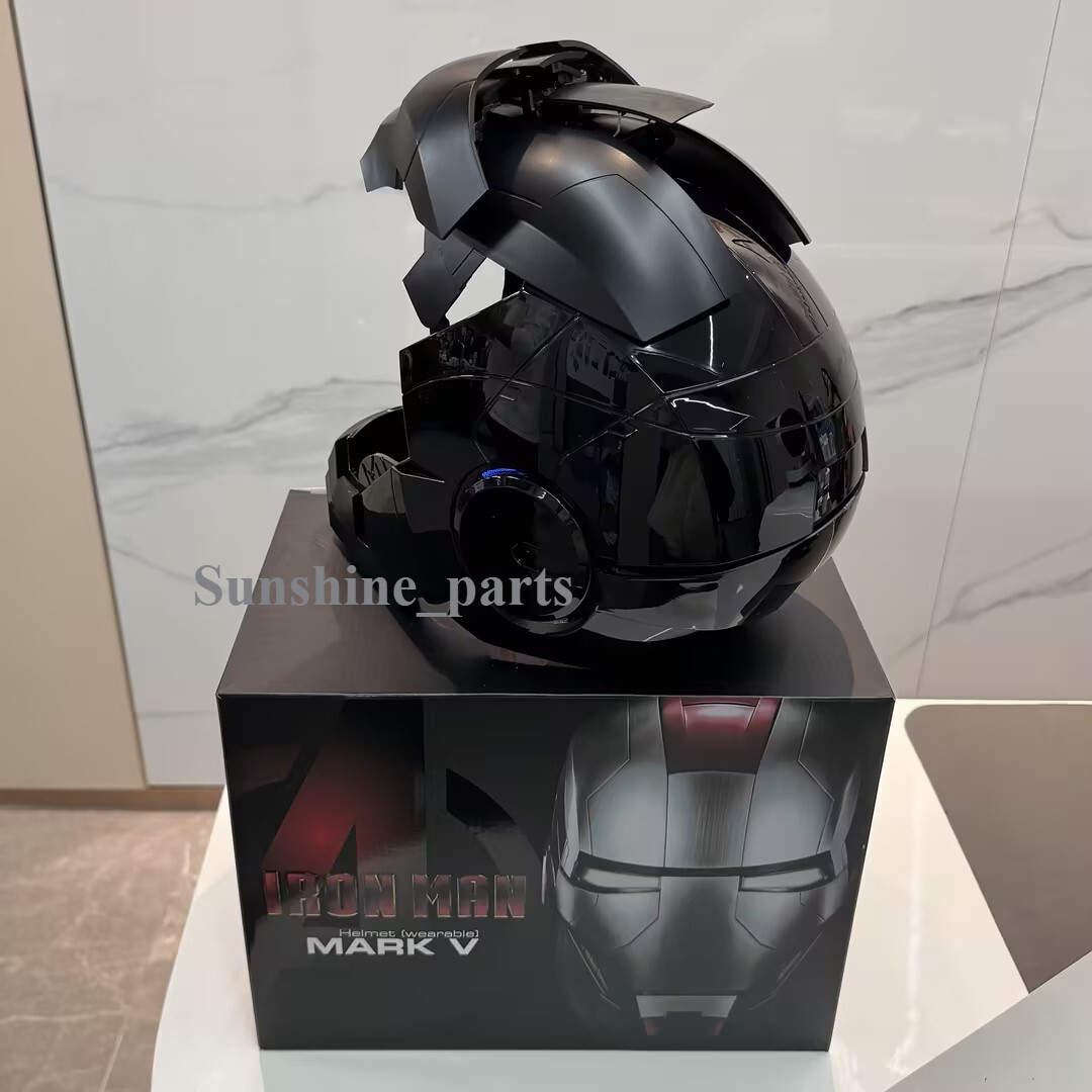 2025 Autoking Iron Man Black MK5 Helmet Electronic Wearable Voice-control Mask