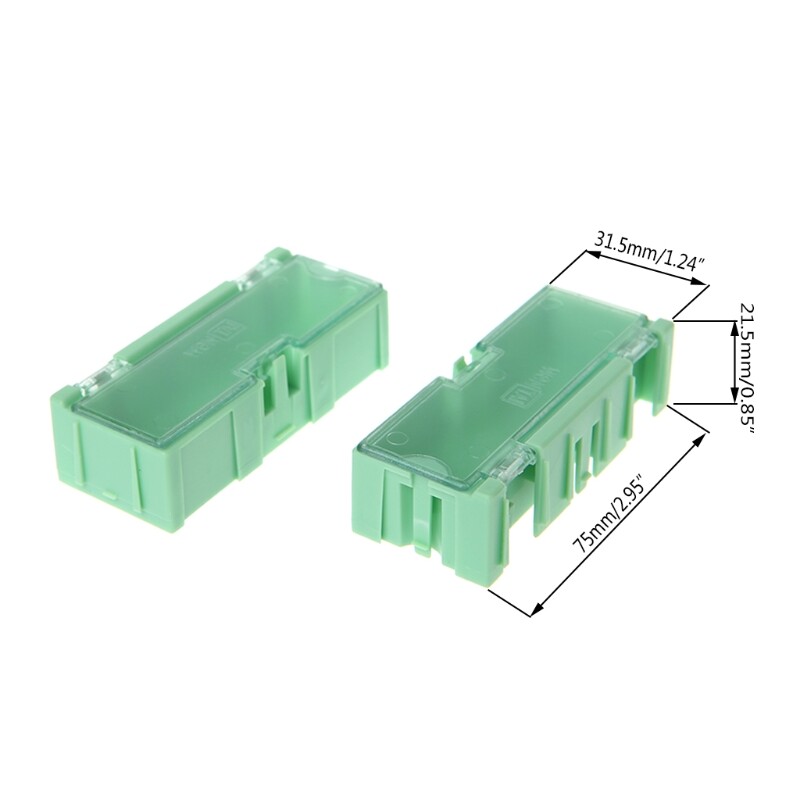 Mini SMT Electronic Box IC Electronic Components Storage for Case 75x31.5x21