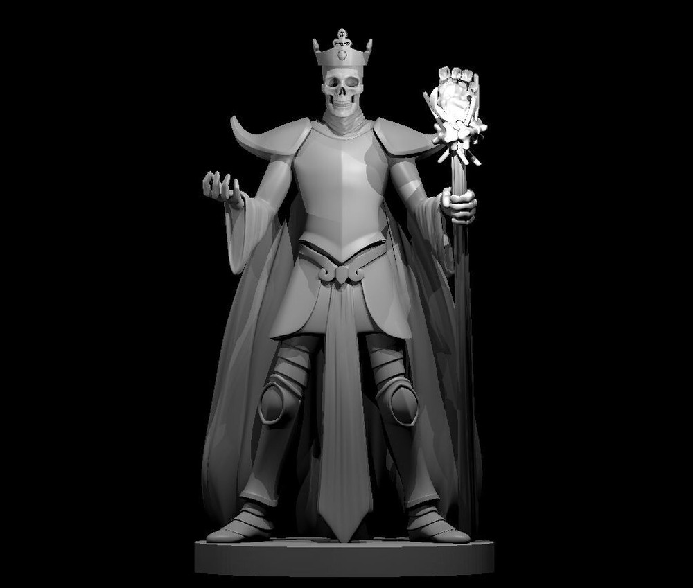 Skeleton King Monster Manual 28mm Scale DND D&D Tabletop Mini