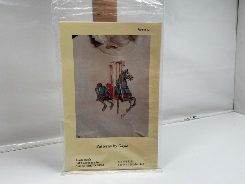 Pattern By Gayle Iron On Carousel Horse Pattern #107