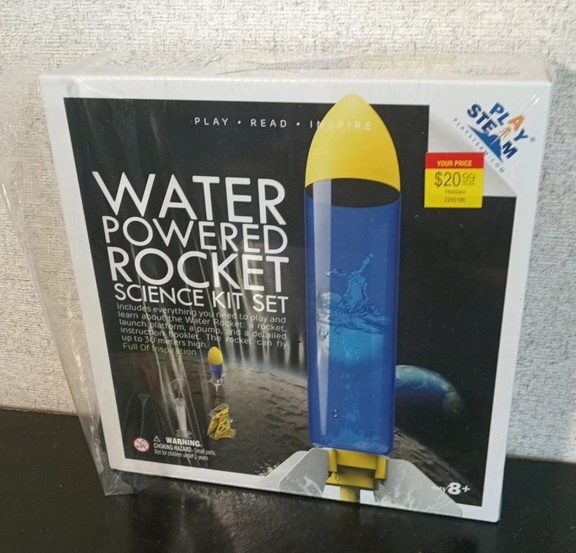 Play Stem Water Powered Rocket Science Kit Set New In Box