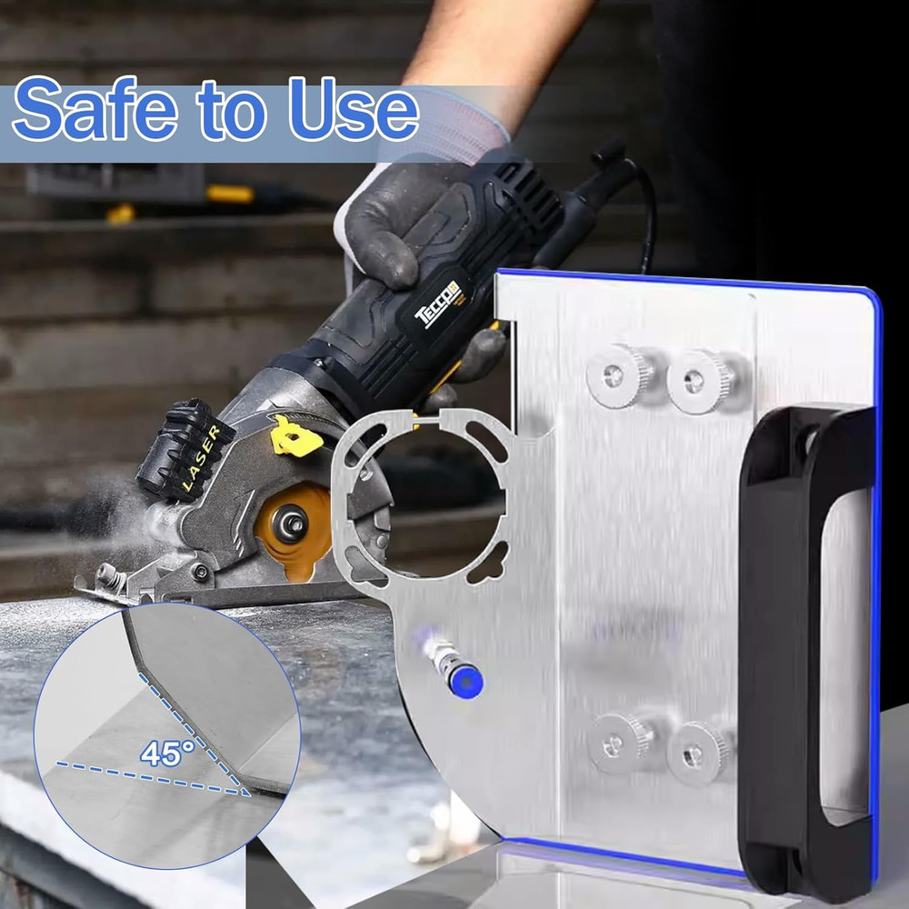 45 Degree Tile Chamfering Tool, Angle Grinder Stand for 45° Tile Cutting, Tile C