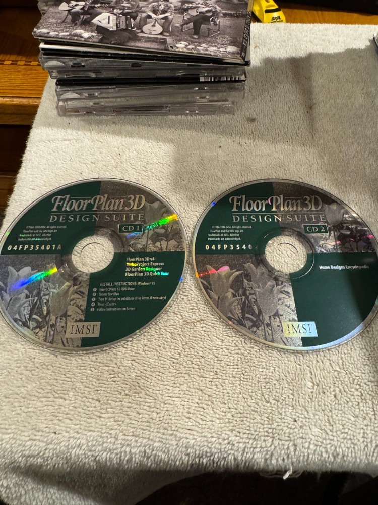 IMSI Floor Plan 3D Design Suite V4 - 2 CD'S IN GOOD CONDITION!!!