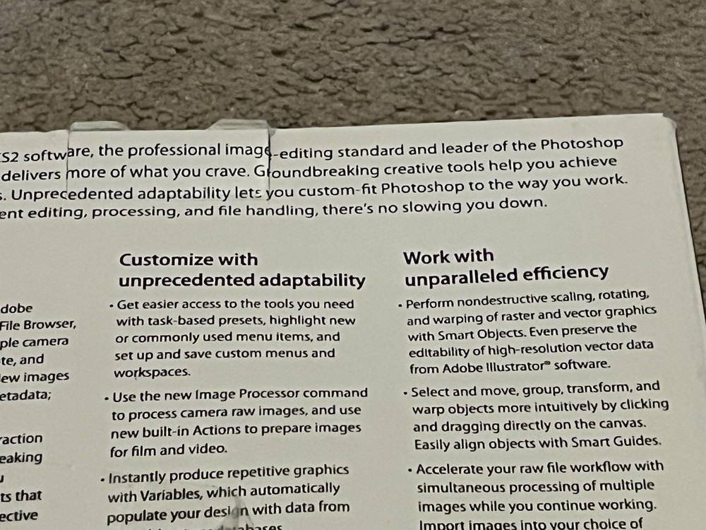 Adobe PhotoShop 7.0 CS2 User Guide Training Video Workshop Vintage