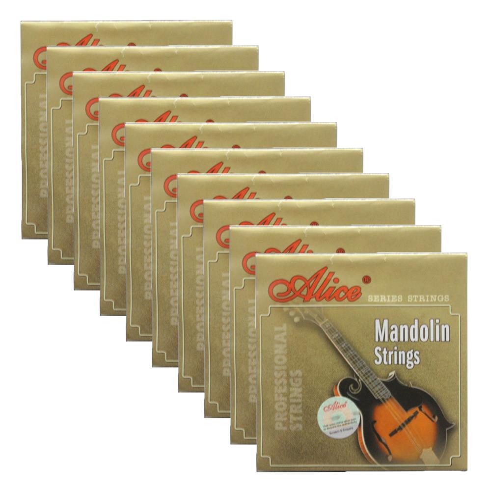 10Sets Alice Mandolin Strings Silver-Plated Copper Alloy Wound EADG  AM03