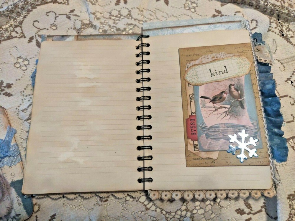Winter's Tale Cinch Book Journal Handmade