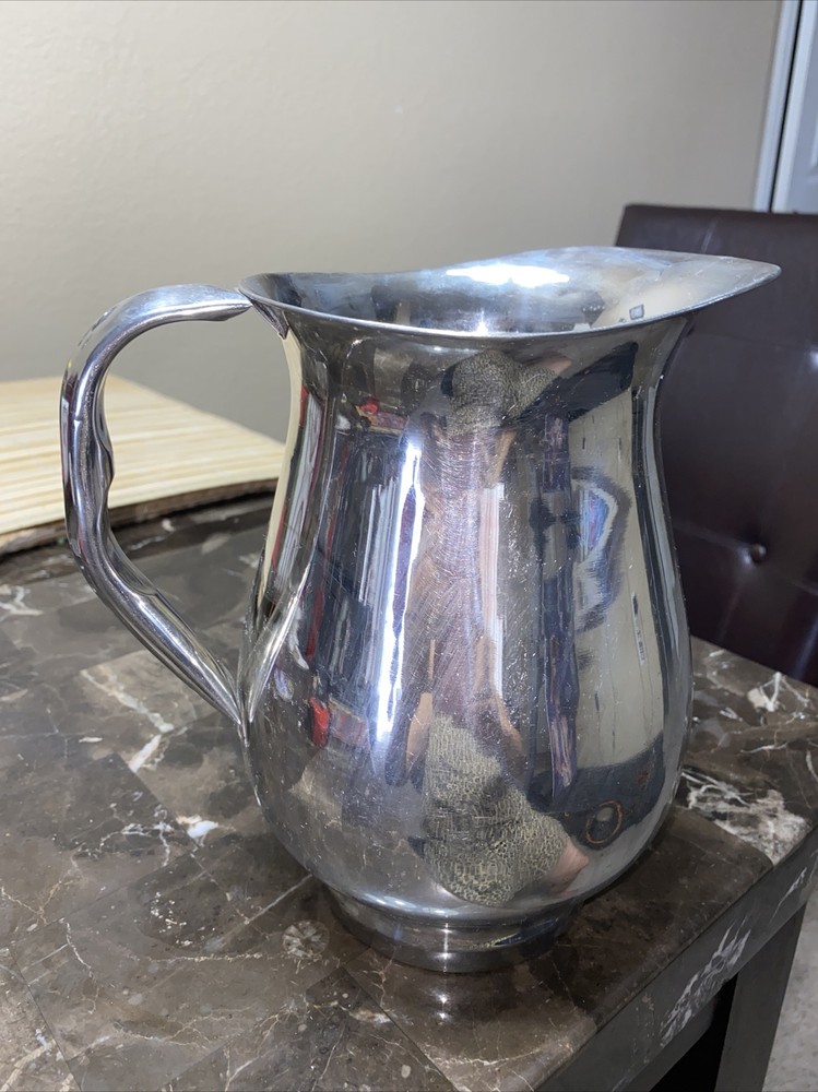 Silver Or Stainless Steel Pitcher Medium Unbranded