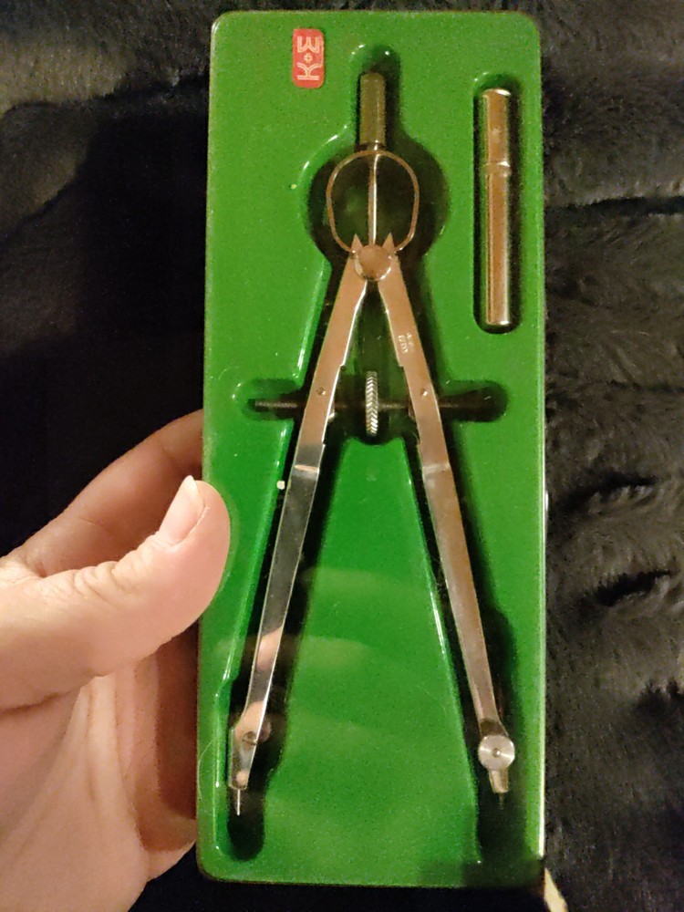 🔥K & E 6.5" Arrow Ringhead Bow Pencil No. N1069A & German 601 Drafting Tool Set