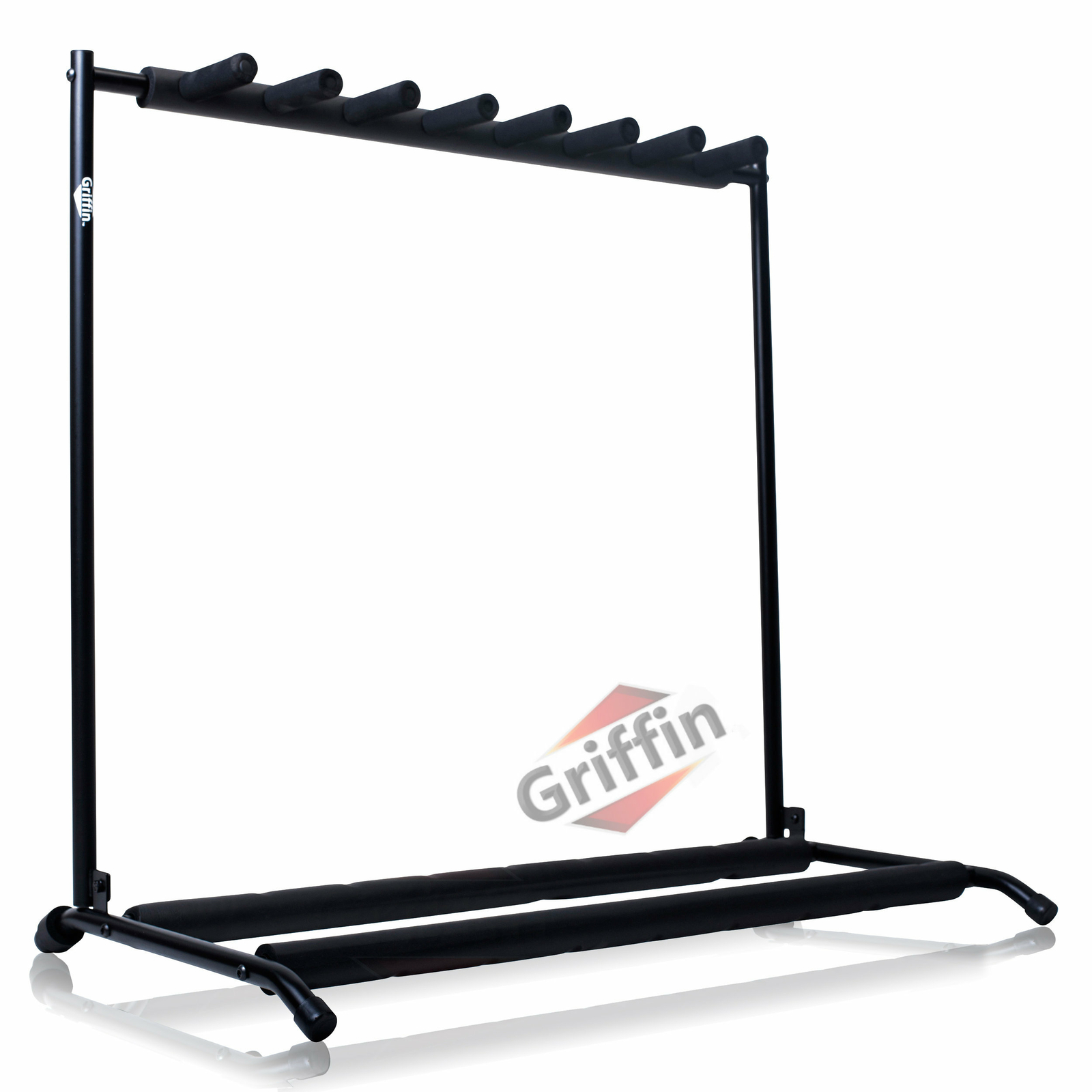 GRIFFIN 7 Guitar Rack Stand Storage - Multiple Support Floor Bass Holder Mount