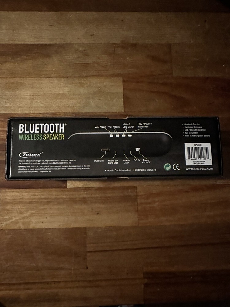 Zenex Bluetooth LED Wireless Capsule Speaker