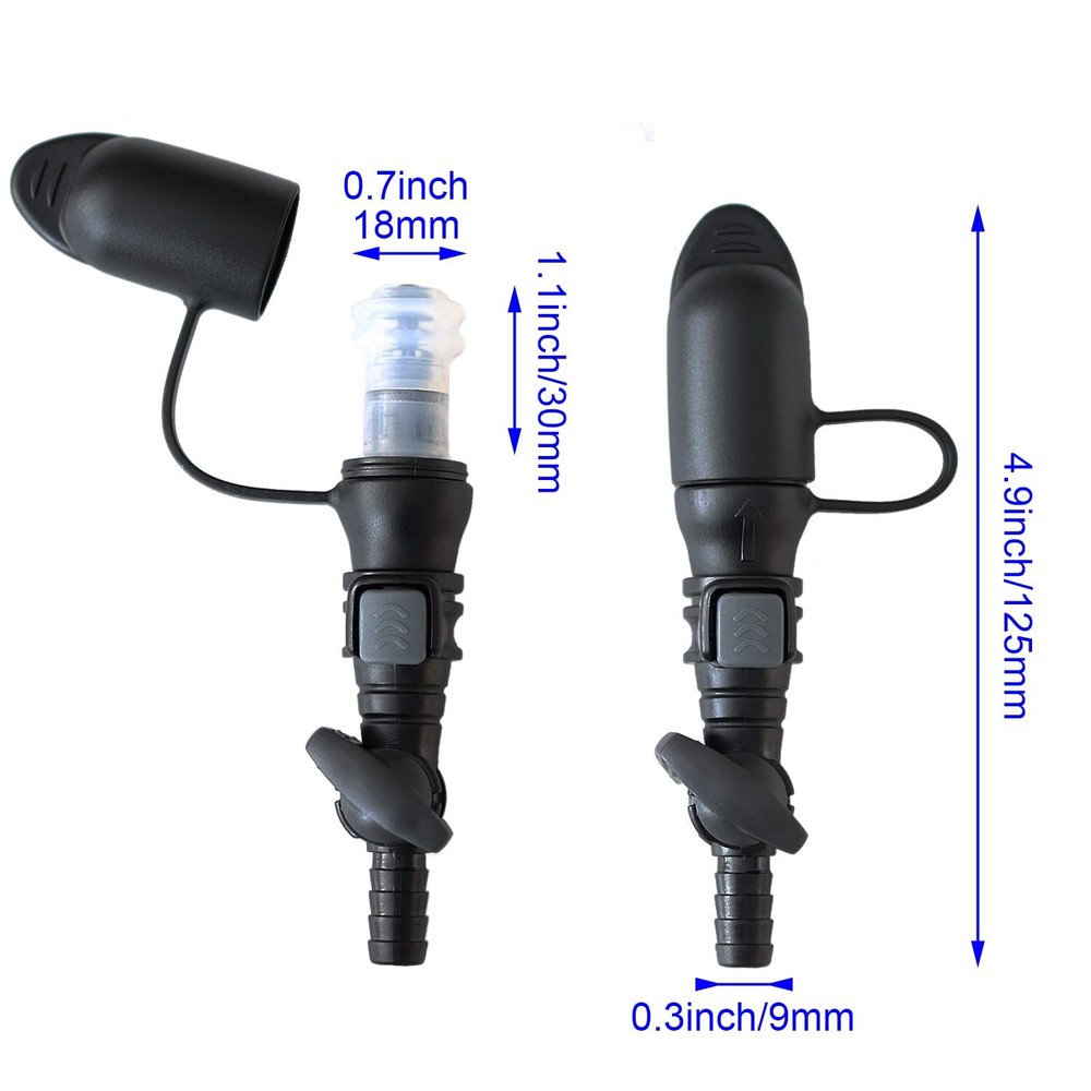 Hydration Bladder Bite Valve Replacement Mouthpiece Fit For Any Water Backpack A