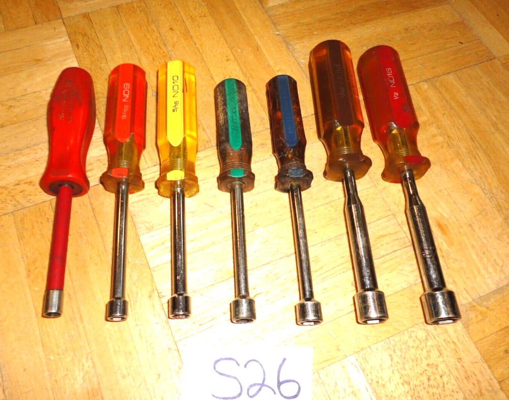 MATCO TOOLS 7 PIECE SAE. NUT DRIVER SET 1/4 TO 1/2