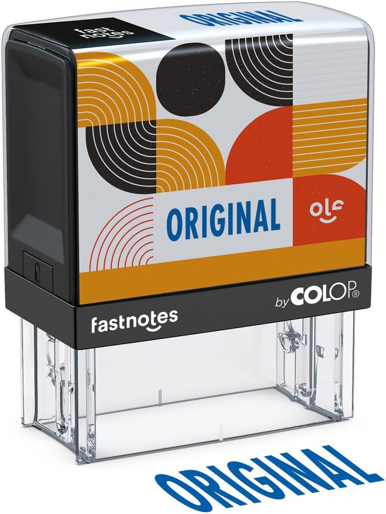 Fastnotes Original Self-Inking Rubber Stamp by  - Great for Office Documents, No