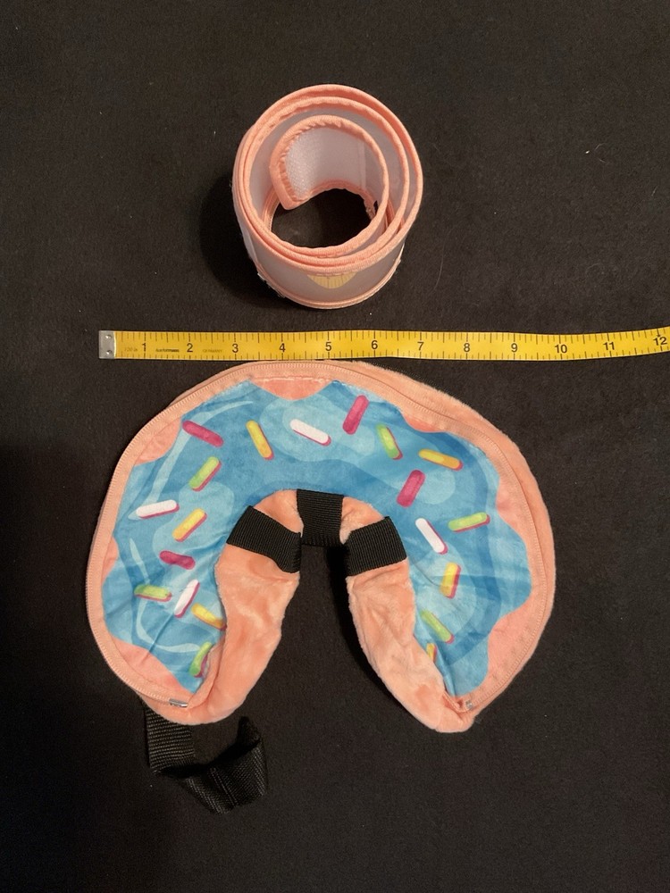 Inflatable Donut Pet Cone Collar - Pink Small