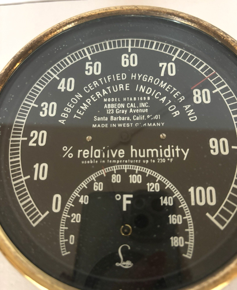 Abbeon Certified Hygrometer and Temperature Indicator HTAB169B