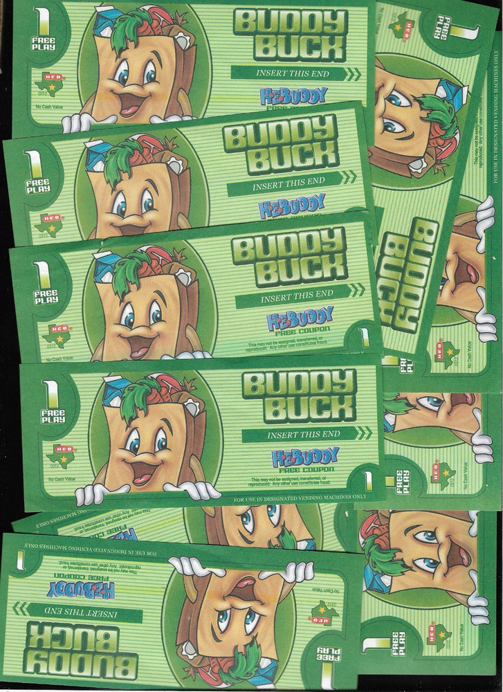 (10) HEB Buddy Bucks