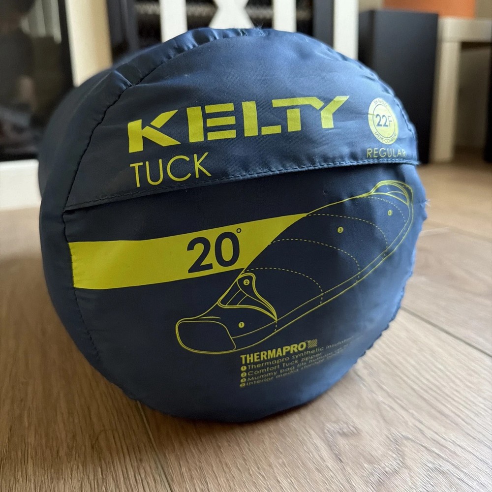 KELTY TUCK 20 SLEEPING BAG WITH THERMAPRO INSULATION SIZE REGULAR