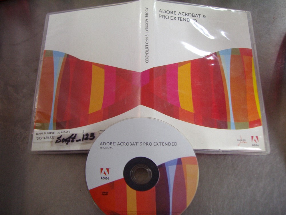 Adobe Acrobat 9 Pro Extended Windows PC Liceensed for 2 PCs =PERMANENT VERSION=