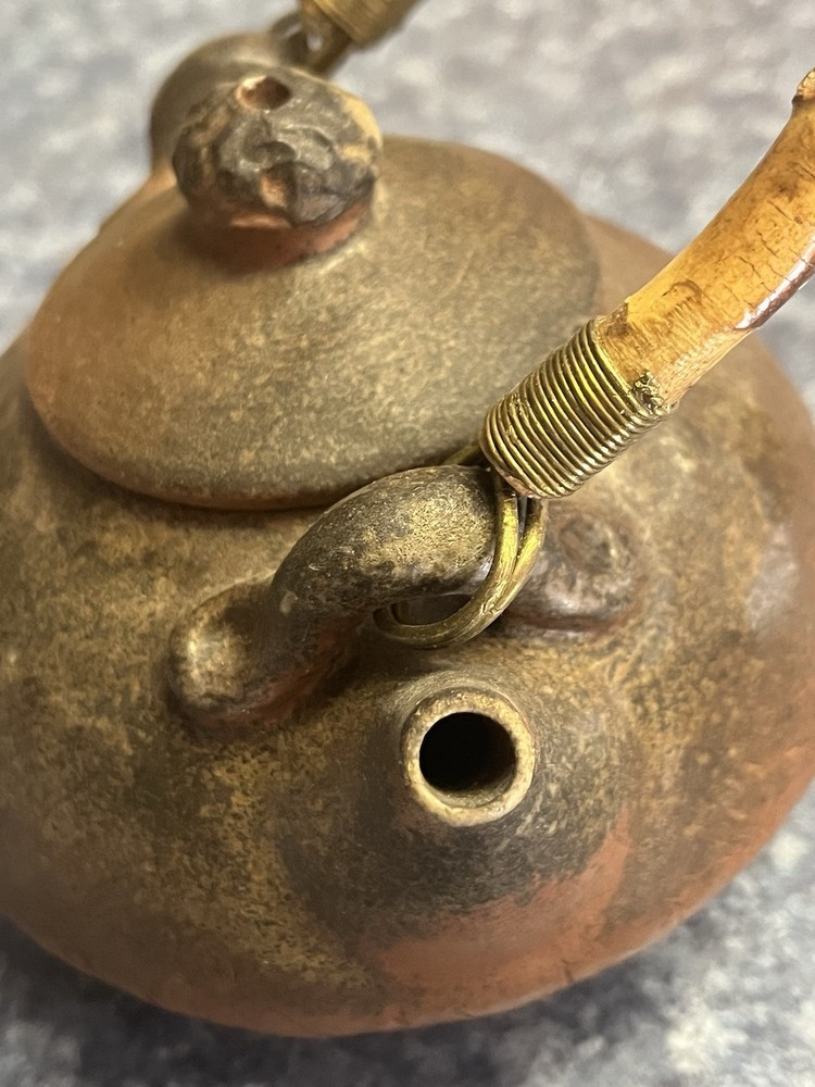 Earthenware Pottery Teapot Vintage