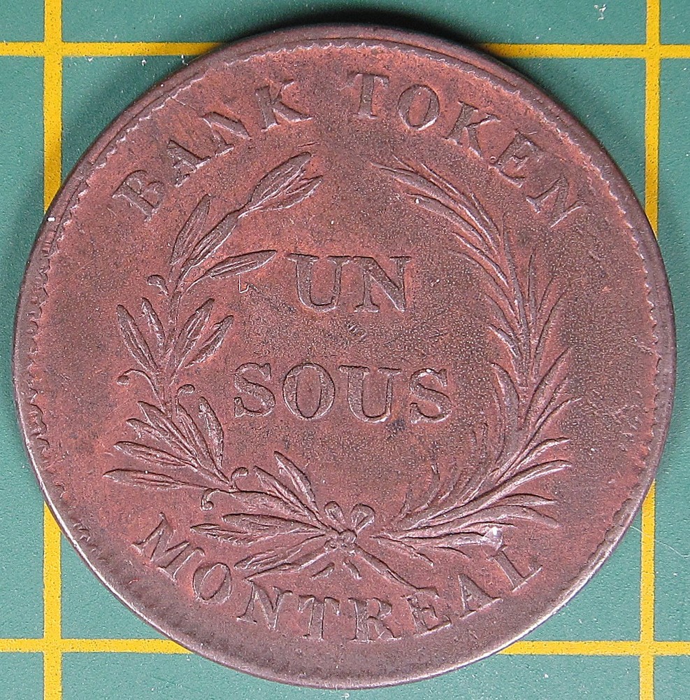 c.1835 Lower Canada Un Sous Token LC-2A2