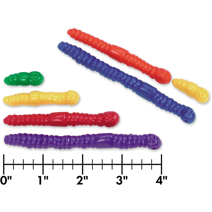 Learning Resources LER0176 Measuring Worms 72 pcs Multi-Color