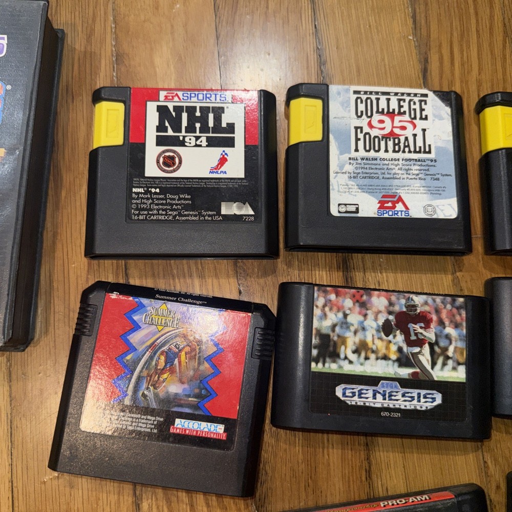 Sega Genesis 2 Black Game Console System Bundle with 2 Controllers and Cables