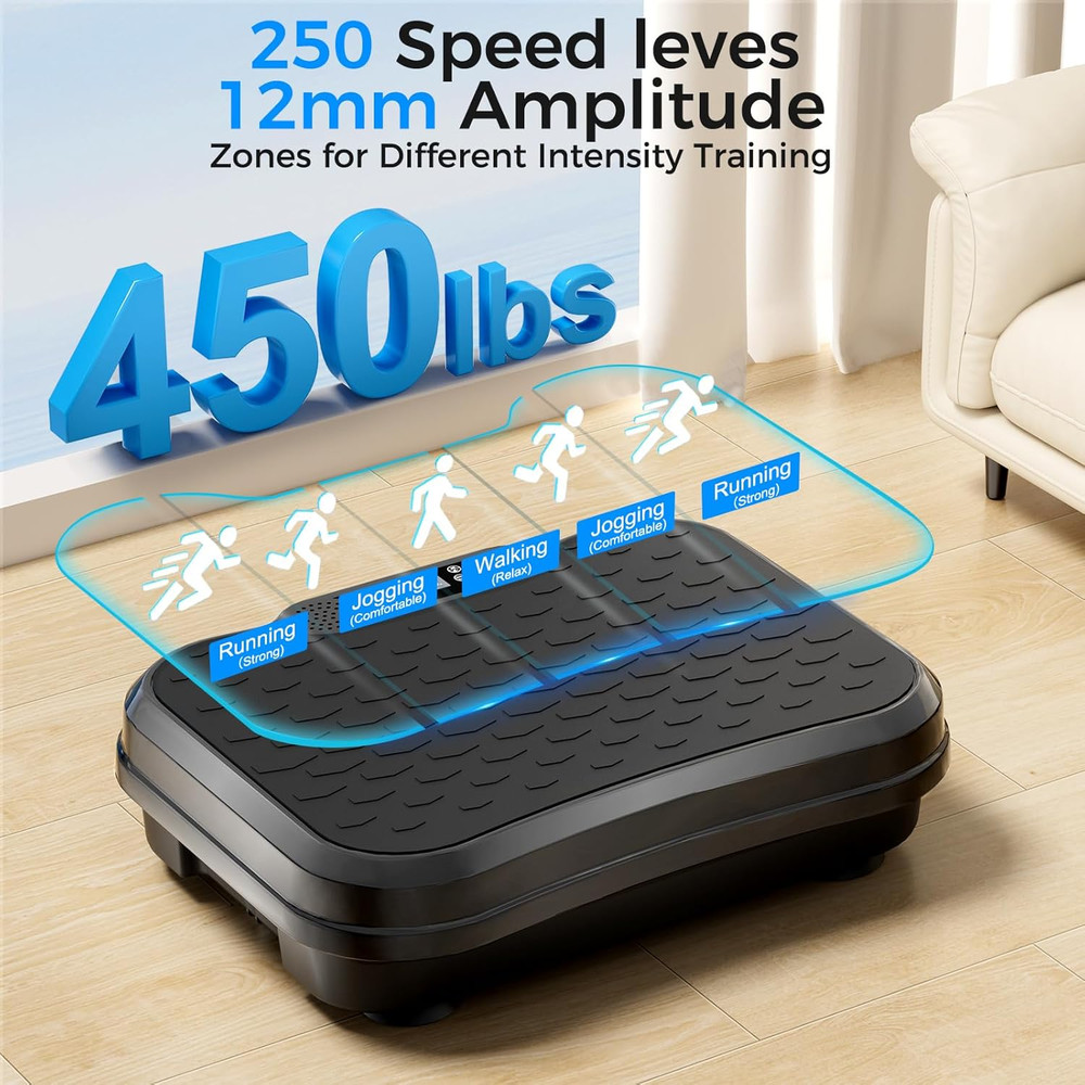 Vibration Plate Exercise Machine,Vibration Plate for Lymphatic Drainage Power Vi