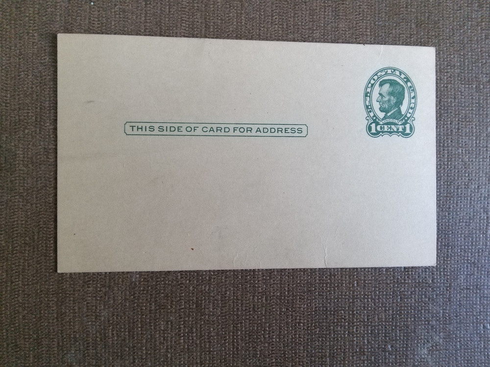 US Postal Cards c. 1885 - 1935