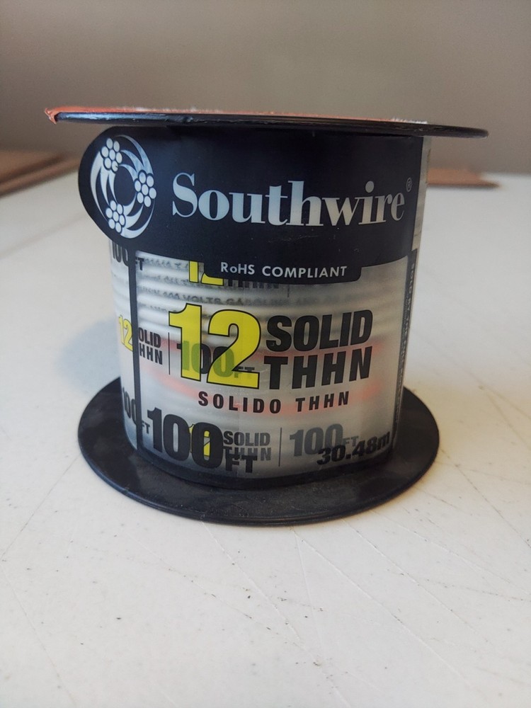 Southwire 100 Ft 12 Awg Solid THHN White