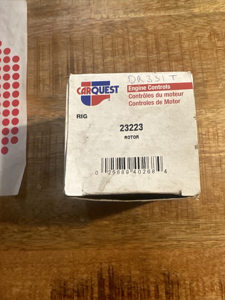 CarQuest 23223 DR331T Distributor Rotor Kit NOS