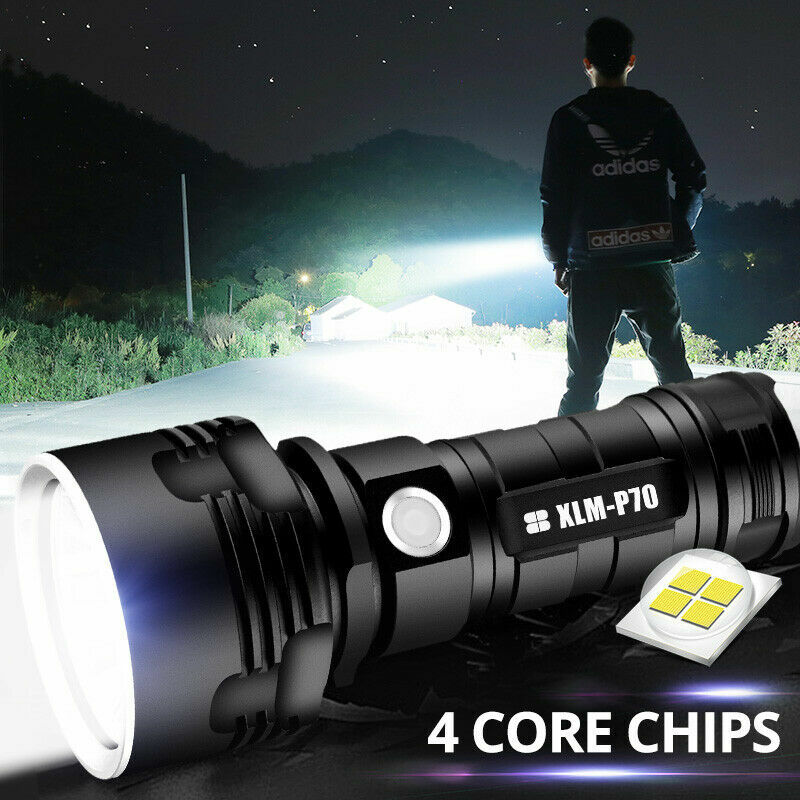 Super-bright LED Rechargeable Battery Tactical Torch