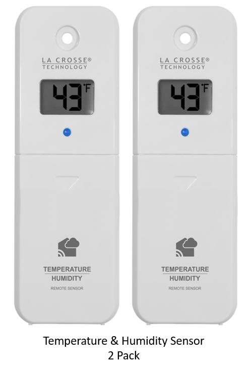 LTV-TH2 La Crosse Technology View - Temperature & Humidity Sensor - 2 PACK