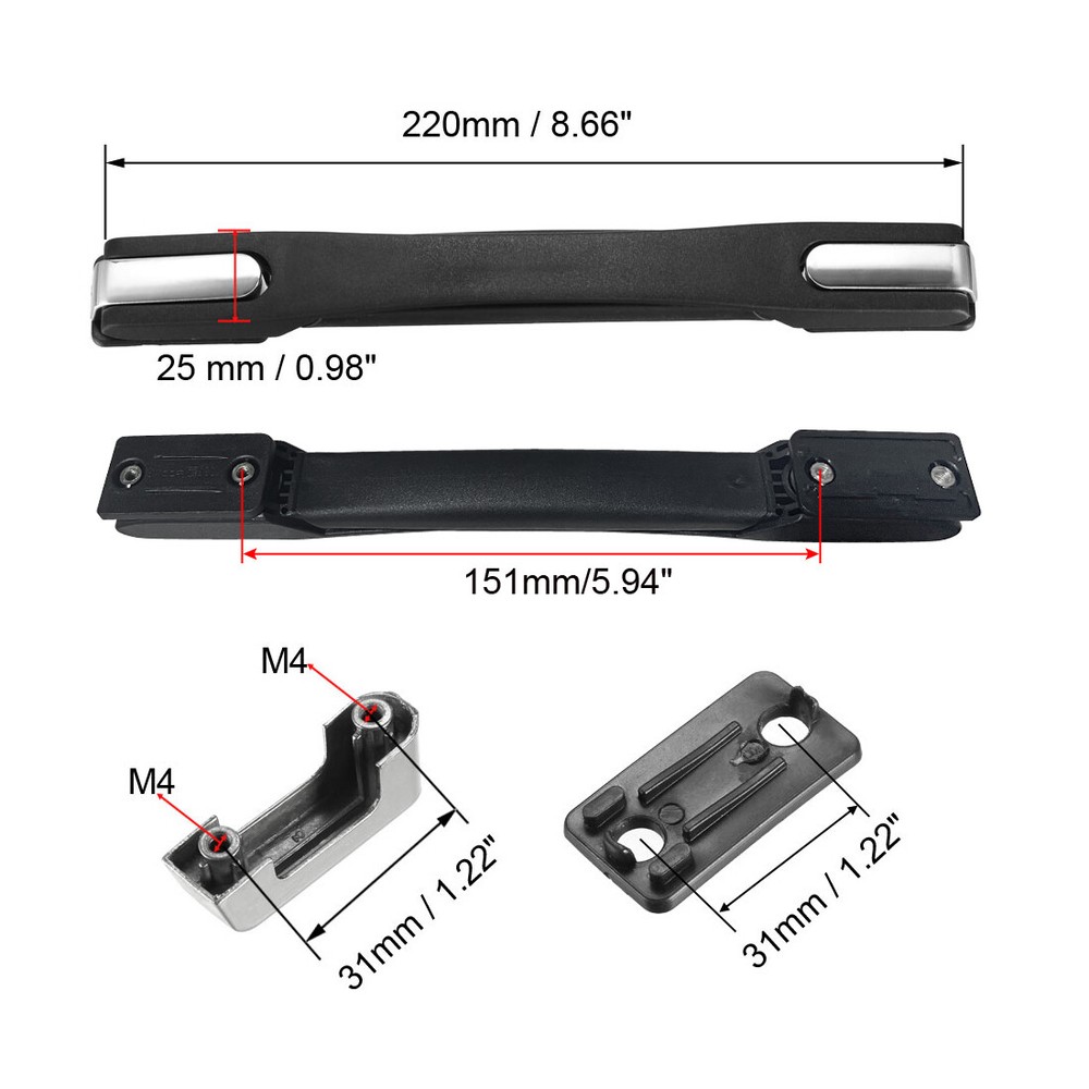 Luggage Handle 220mm Strap Grip Replacement for Suitcase Case