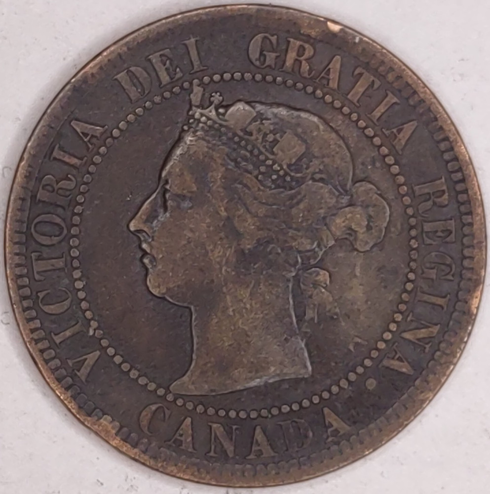 1888 Canada Large 1 Cent coin KM7
