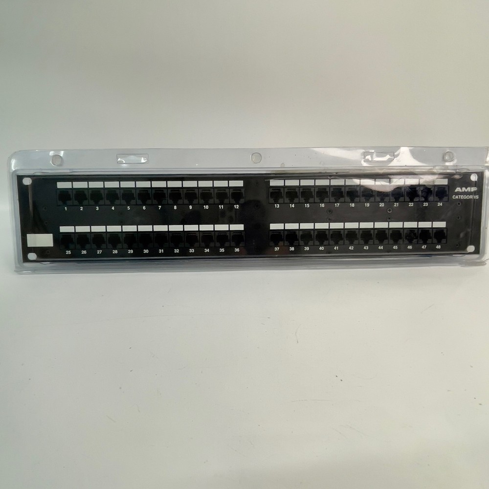 AMP Cat5 48-Port Network Patch Panel Model #557862-1