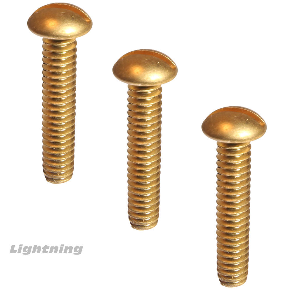 8-32 x 2" Round Head Machine Screws Solid Brass Slotted Drive Qty 100