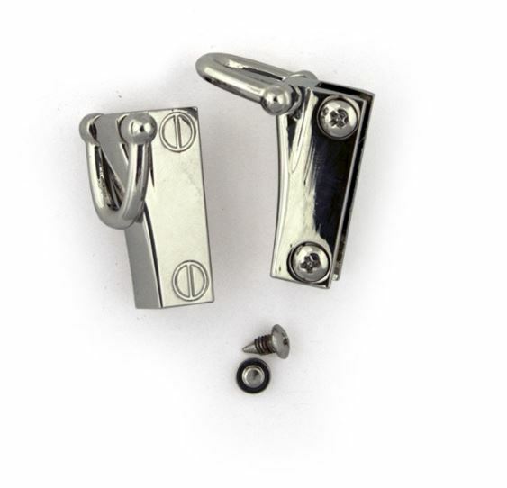 Silver Side Edge Strap Anchor Set (2 Pack)