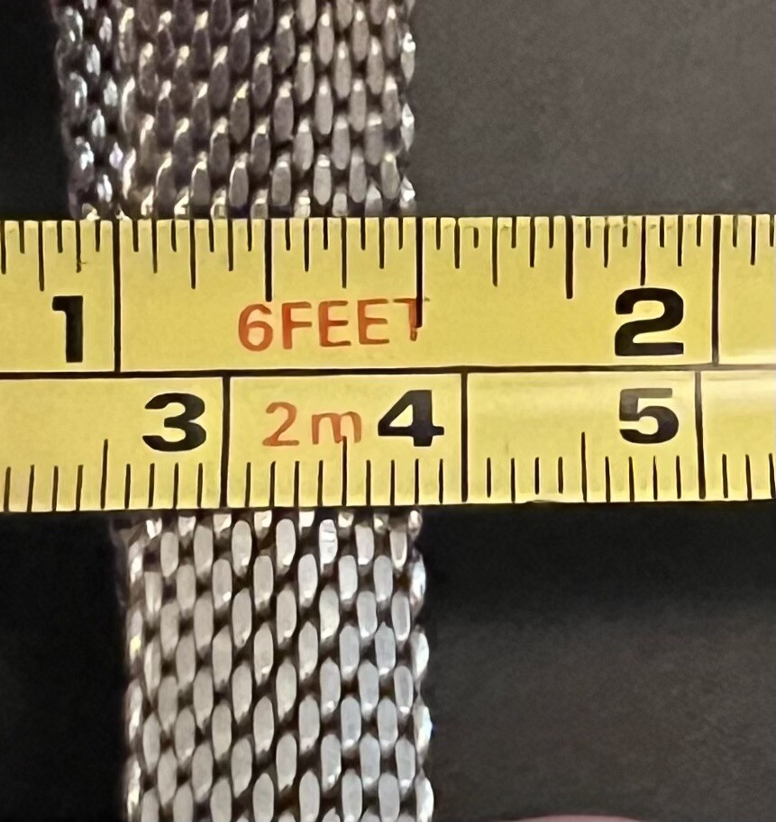 Sterling Silver 925 Mesh Bracelet