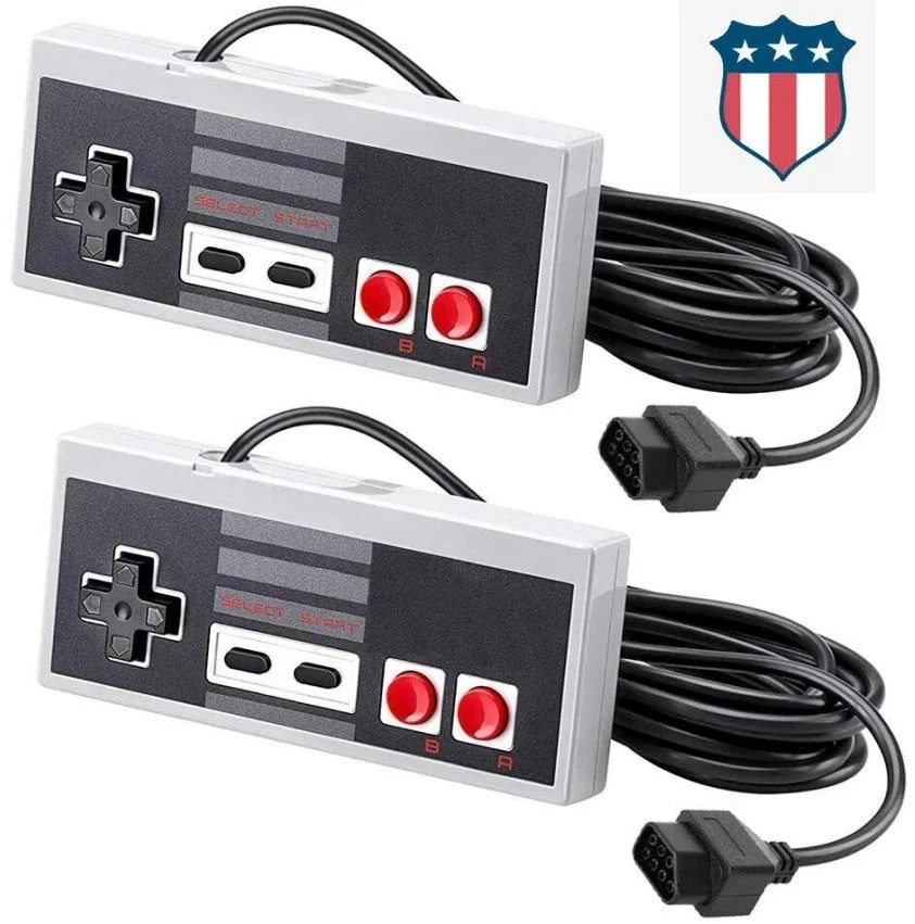 2X NES Wired Gamepad for Nintendo Classic Edition Console Game Controller Remote