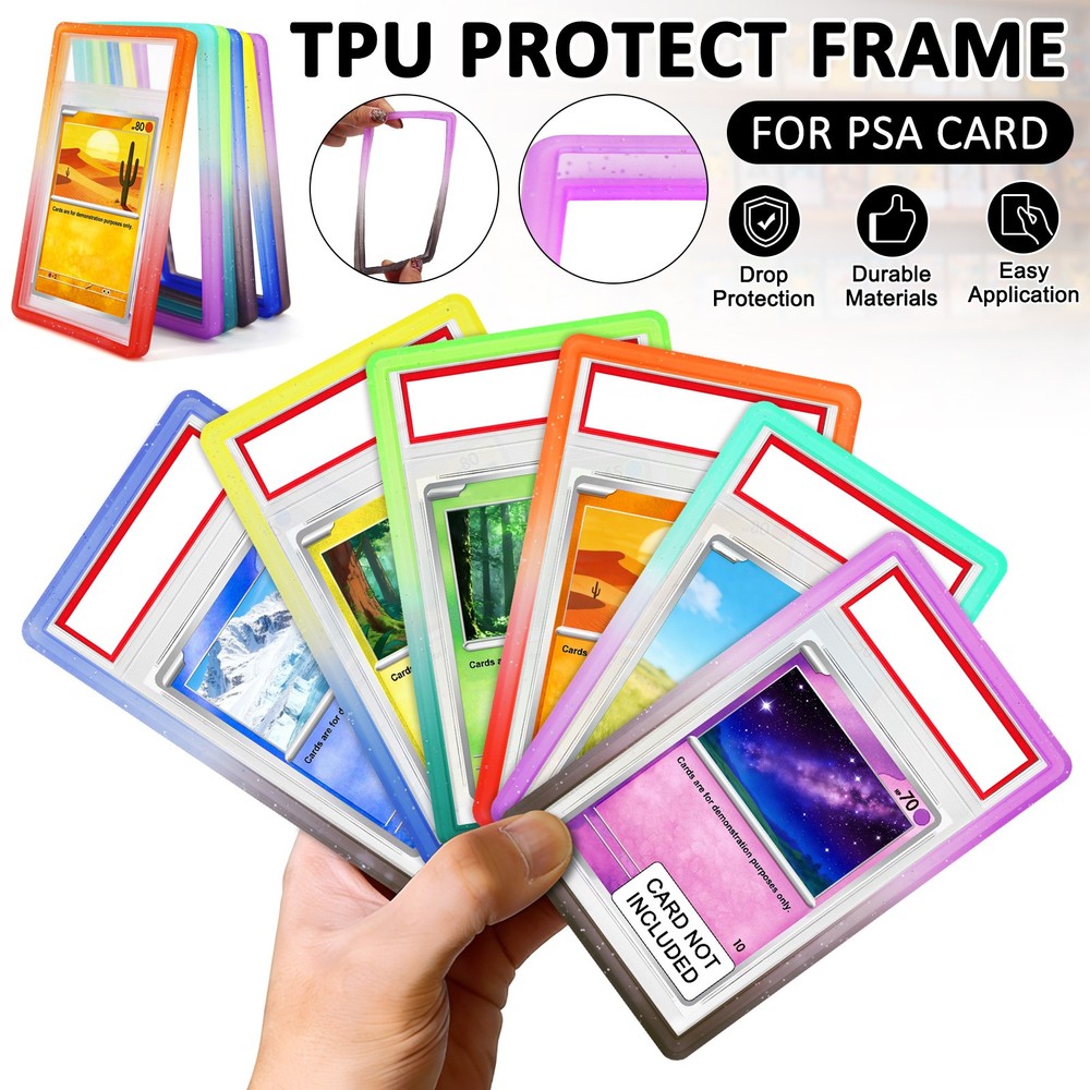TPU Slab Protector Bumper Guard for PSA Graded Card Gradient Edge Protector