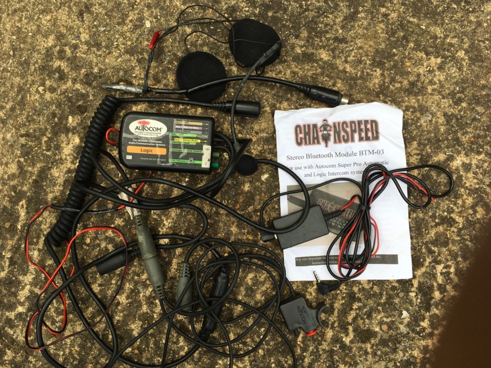 Autocom Logic motorcycle intercom and Stereo Bluetooth module