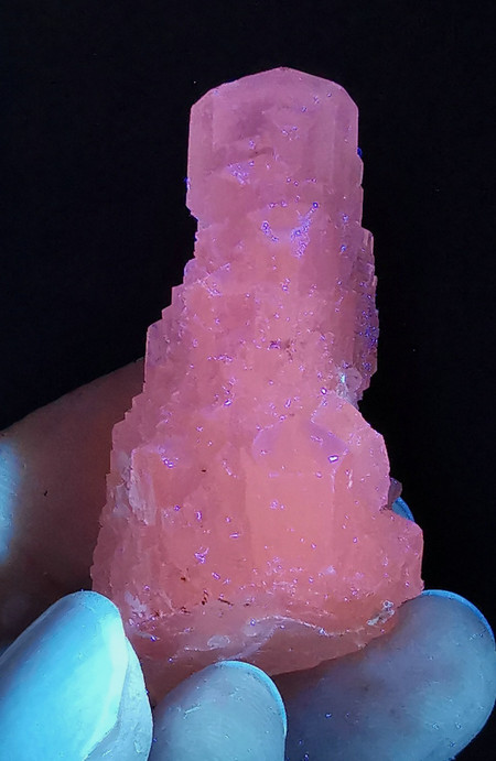 UV Fluorescent Stair Step Stacked Elestial Calcite