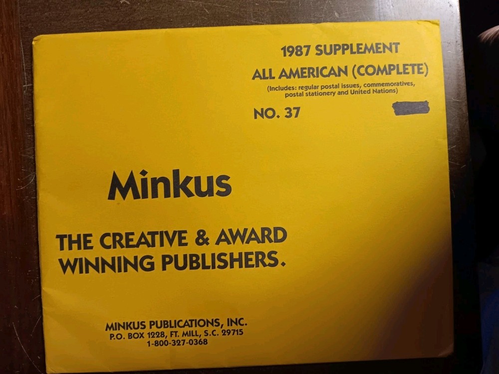 Minkus 1987 All-American Supplement...Complete...NOS