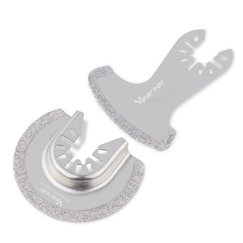 2PCS Diamond Oscillating Tool Blade Set Multi Tool Mortar Cutting Saw Blade