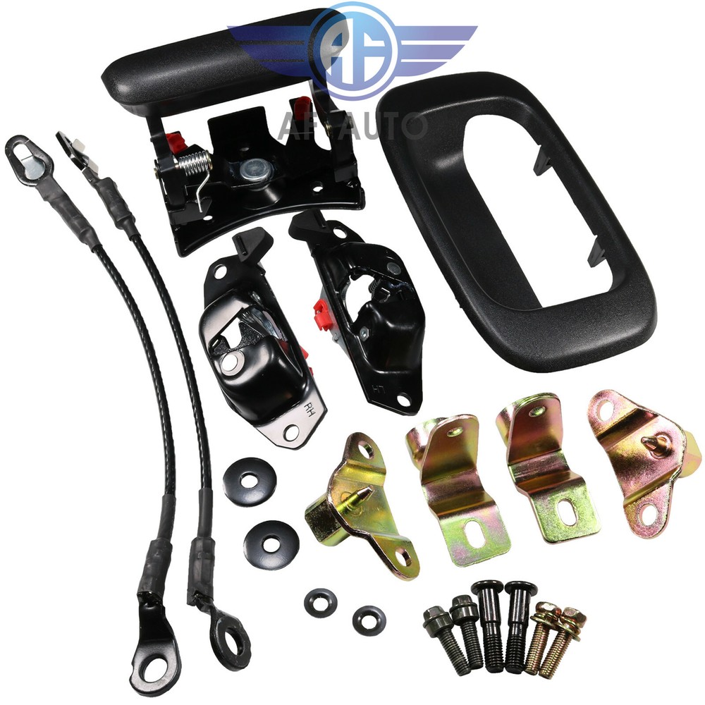 Tailgate Handle Hinge Latch Striker Cable Kit For 99-07 Silverado Sierra