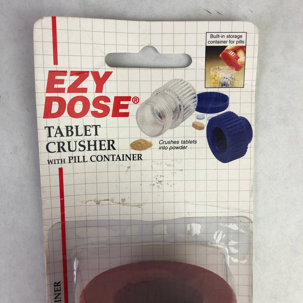 Ezy Dose Tablet Crusher With Pill Container Screw Cap
