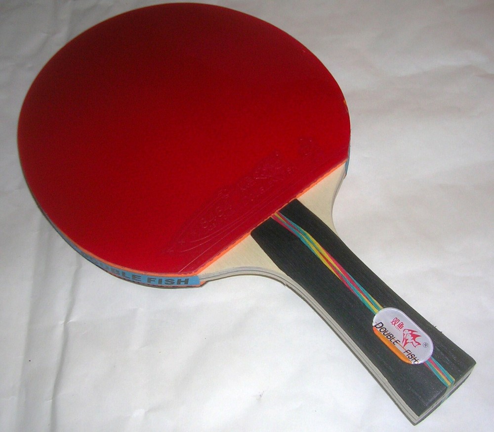 GoodBasic Long Handle (Shakehand) Ping Pong Paddle Table Tennis Racket Bat Blade